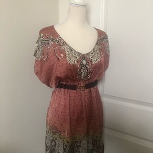 Silky summer dress or bathing suit coverup SIZE M